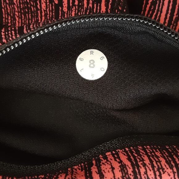 Lululemon Pace Rival Crop 19” Leggings Down Pour Electric Coral Women 8 Athletic - Picture 5 of 9